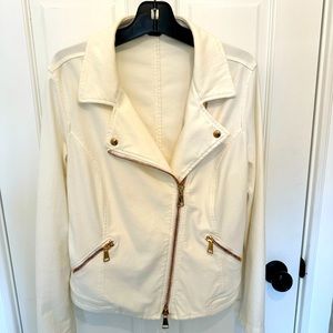 Ashley Graham off white jean jacket. Size XL